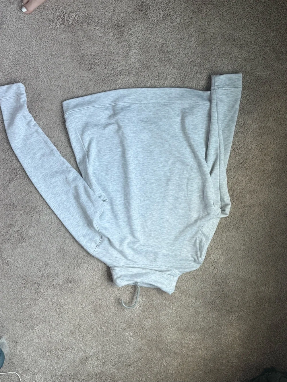 Nike Women's Light Heather Gray Turtleneck Pullover